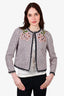 Giambattista Valli Pink Tweed Pattern Jacket Size 44