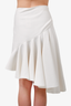Giambattista Valli White Asymmetrical Mini Skirt Size 40