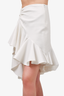 Giambattista Valli White Asymmetrical Mini Skirt Size 40