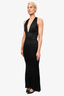 Gianni Versace Black Paliette Detail Gown Size 42