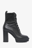 Gianvito Rossi Black Leather Combat Boots Size 36