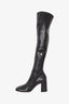 Gianvito Rossi Black Leather Lyon Knee High Boots size 35