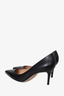 Gianvito Rossi Black Leather Pointed Toe Heels Size 41