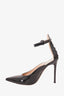 Gianvito Rossi Black Patent Point Toe Heels Size 38
