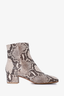 Gianvito Rossi Brown Python Effect Boots Size 39