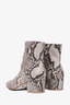 Gianvito Rossi Brown Python Effect Boots Size 39