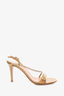 Gianvito Rossi Gold Metallic Crystal Embellishments Sandals Size 38.5