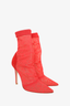 Gianvito Rossi Red Lace Boots Size 37