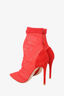 Gianvito Rossi Red Lace Boots Size 37