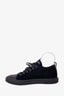 Giuseppe Zanotti Black/Navy Velvet 'Blabber' Low Top Sneaker Size 42