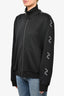 Givenchy Black Logo Tape Sleeve Zip-Up Track Jacket Size XXL Mens
