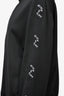 Givenchy Black Logo Tape Sleeve Zip-Up Track Jacket Size XXL Mens