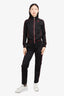 Givenchy Black Tracksuit With Red Piping Size 34