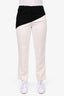 Givenchy Cream/Black Colour Block Wool Trousers sz 36