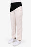 Givenchy Cream/Black Colour Block Wool Trousers Size 36
