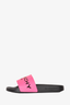 Givenchy Pink/Black Logo Slides Size 35