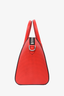 Givenchy Red Perforated Leather Small Antigona Top Handle