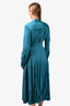 Golden Goose Teal Pleated Dress Size 38