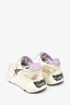 Golden Goose White/Purple Silver Lace Sneakers Size 38