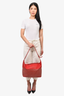 Goyard Red Canvas/Leather 'Grenadine' Zip Tote Bag