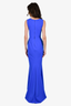 Greta Constantine Blue Bow Neckline Gown Size XS