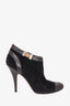 Gucci Black Suede Angle Boots Size 8.5