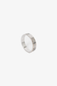 Gucci 18K White Gold Thin Icon Ring Size 6