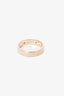 Gucci 18K White Gold Two-Diamond Logo Ring Size 6