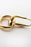 Gucci 18K Yellow Gold Diamond Horsebit Drop Earrings