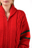 Gucci ABCDEFGucci Collection Red 'R' Embroidered Cardigan Size M