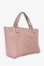 Gucci Beige Leather Soho Top Handle Bag with Strap