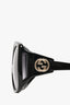 Gucci Black Acrylic Oversized Sunglasses