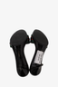 Gucci Black Canvas Horsebit Web Stripe Kitten Heel Mules Size 6.5