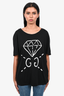 Gucci Black Cotton Diamond Logo T-Shirt Size M