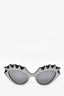 Gucci Black Crystal Embellished Cat Eye Sunglasses