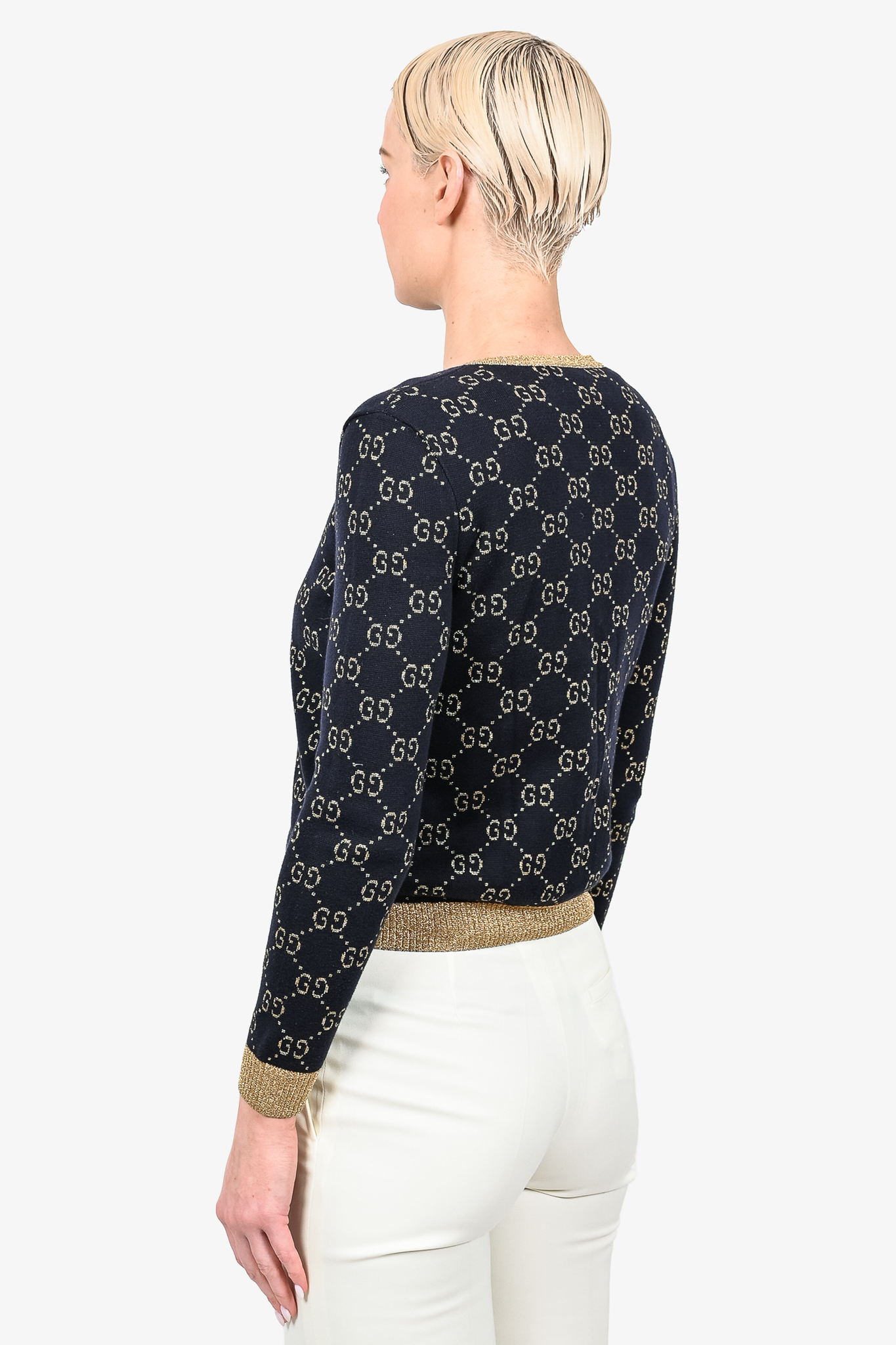 Gucci 2025 metallic sweater