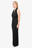Gucci Black Halterneck Sleeveless Gown sz L