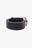 Gucci Black Leather GG Buckle Belt Size 38