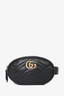 Gucci Black Leather GG Marmont Matelassé Belt Bag