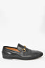 Gucci Black Leather Horsebit Accent Loafer Size 7 mens