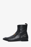 Gucci Black Leather Horsebit Boots Size 38.5