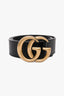 Gucci Black Leather Marmont Belt Size 85