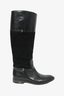 Gucci Black Leather/Suede Flat Boot Size 7.5