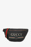 Gucci Black Leather Vintage Logo Small Waist Bag