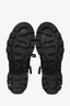 Gucci Black Leather Web Accent Combat Boots Size 35