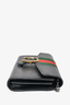 Gucci Black Leather Web Dionysus Wallet On Chain