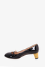 Gucci Black Patent GG Pearl Mary Jane Size 36.5