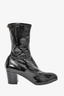 Gucci Black Patent Leather Calf Boots Size 12