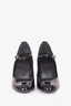 Gucci Black Patent Leather Mary Jane Heels Size 34