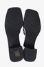 Gucci Black Rubber Logo Heeled Sandals Size 38